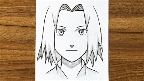 Naruto Sakura Drawing Easy
