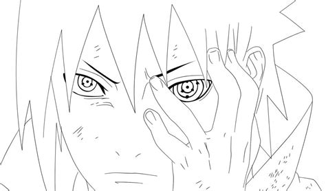 Naruto Sasuke Sharingan Coloring Pages
