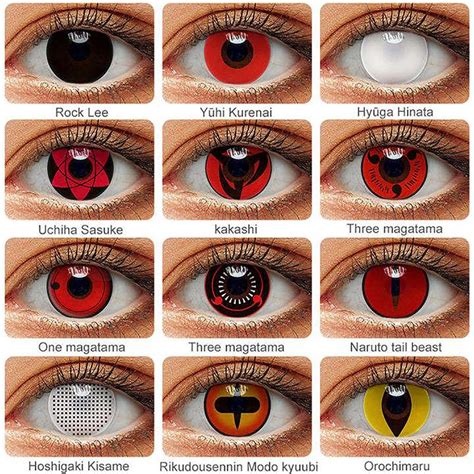 Naruto Sasuke Sharingan Contacts