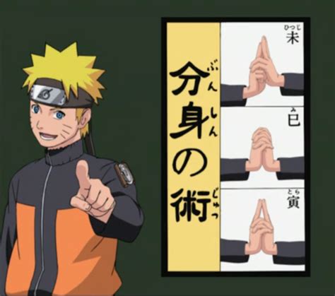 Naruto Shadow Clone Jutsu Hand Signs