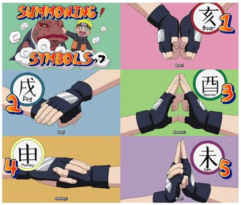 Naruto Summoning Jutsu Hand Signs