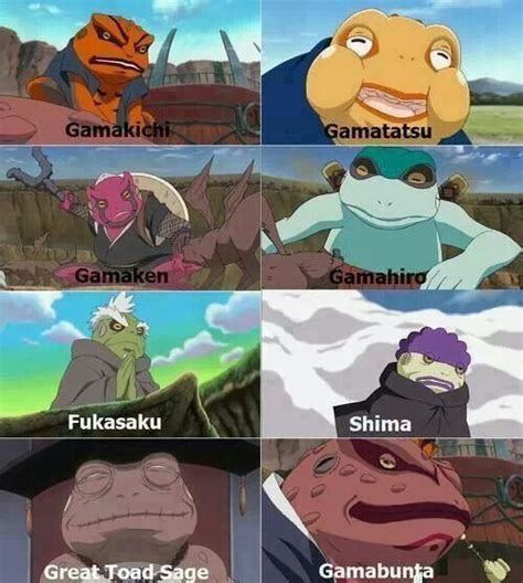 Naruto Toads Names