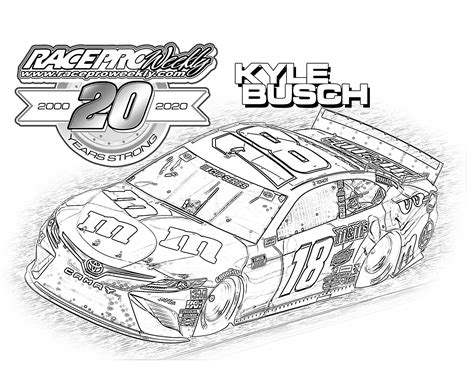 Nascar Printable Coloring Pages