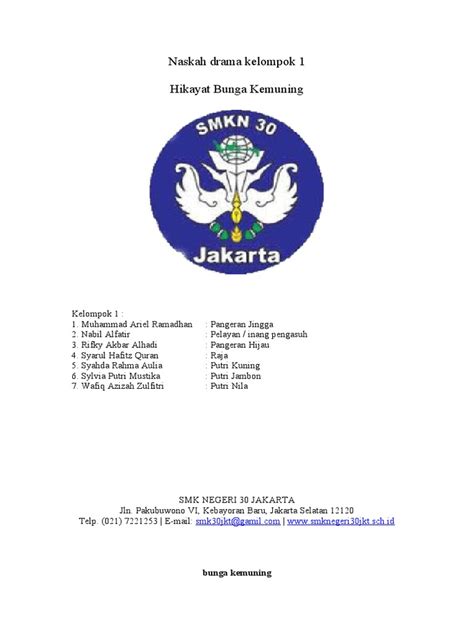 Naskah Drama Bunga Kemuning