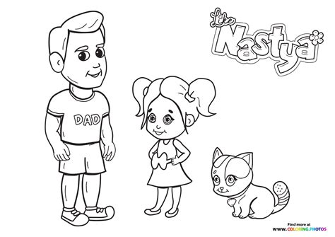 Nastya Coloring Pages