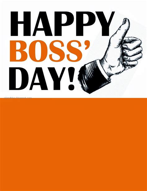 National Boss Day Printable Card
