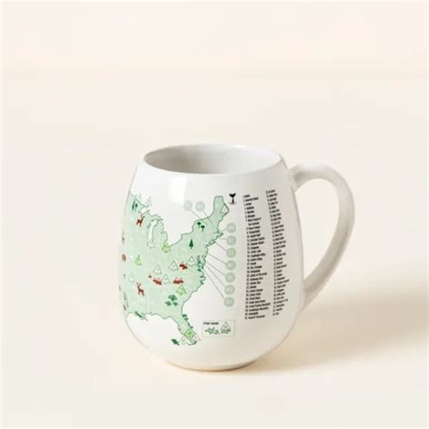 National Parks Color Map Mug