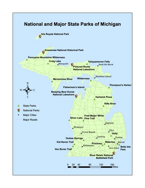 National Parks Michigan Map