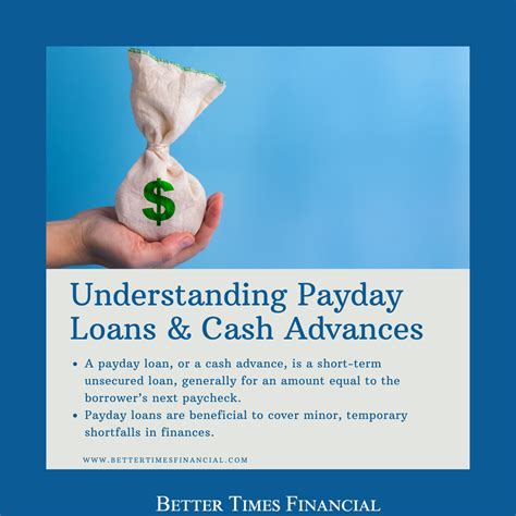 National Advance Payday Loan Requirements