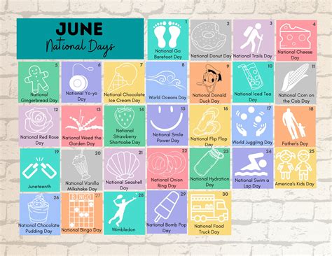 National Calendar June