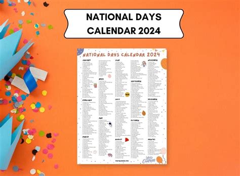 National Days Calendar 2024