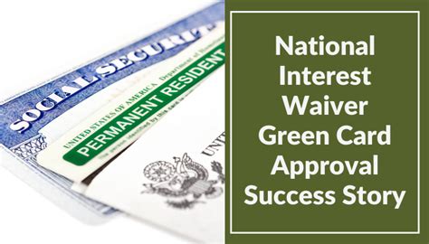 National Interest Waiver Green Card