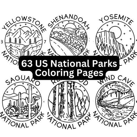 National Parks Coloring Pages