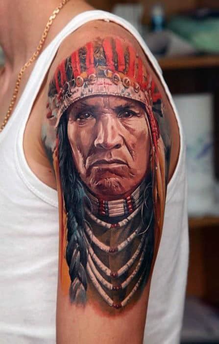 Resultado de imagem para native american tattoos for men