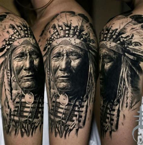 Native American Chief Tattoo