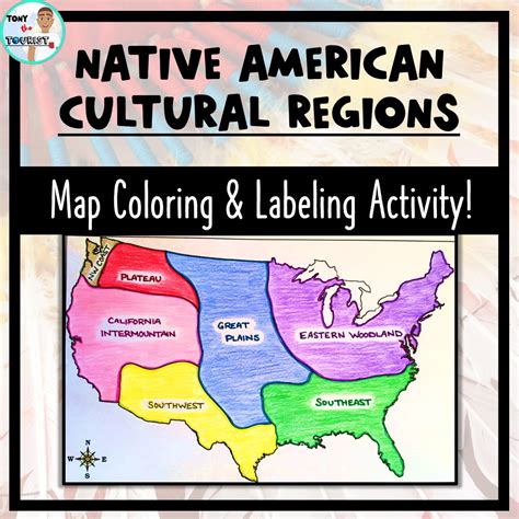 Native American Regions Map Worksheet