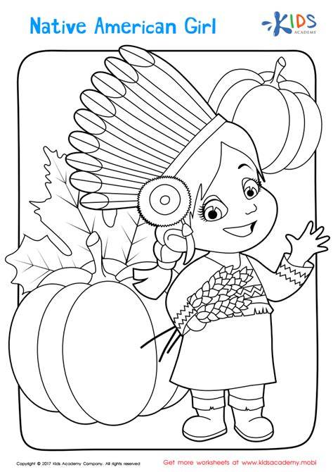 Native American Thanksgiving Coloring Pages