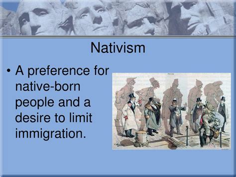 Nativism in US History: Understanding its Definition and Origin
