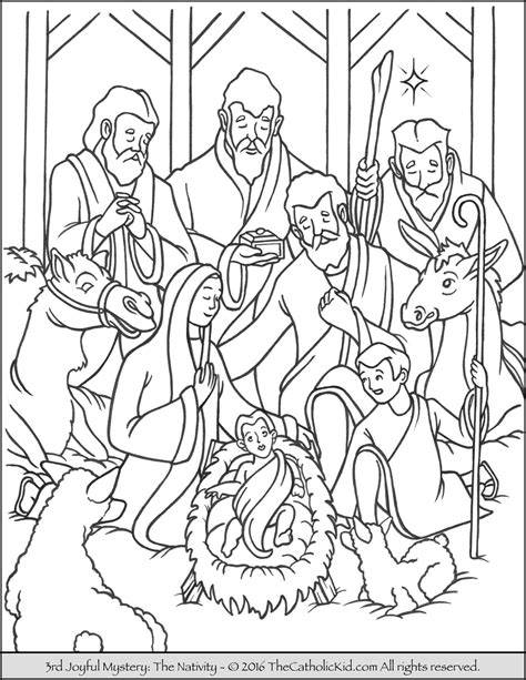 Nativity Coloring Book Pages