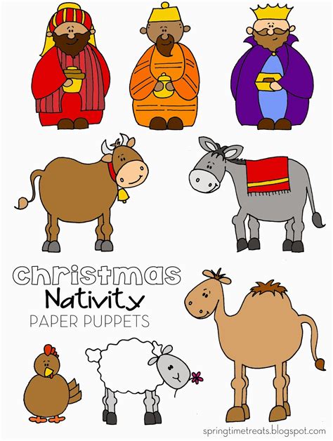 Nativity Puppets Printable