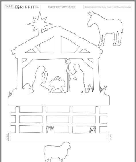 Nativity Scene Cut Out Nativity Templates Printable