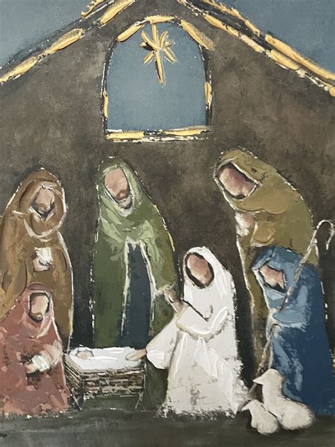Nativity Scene Painting