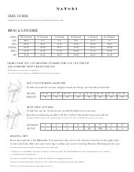 Natori Panties Size Chart