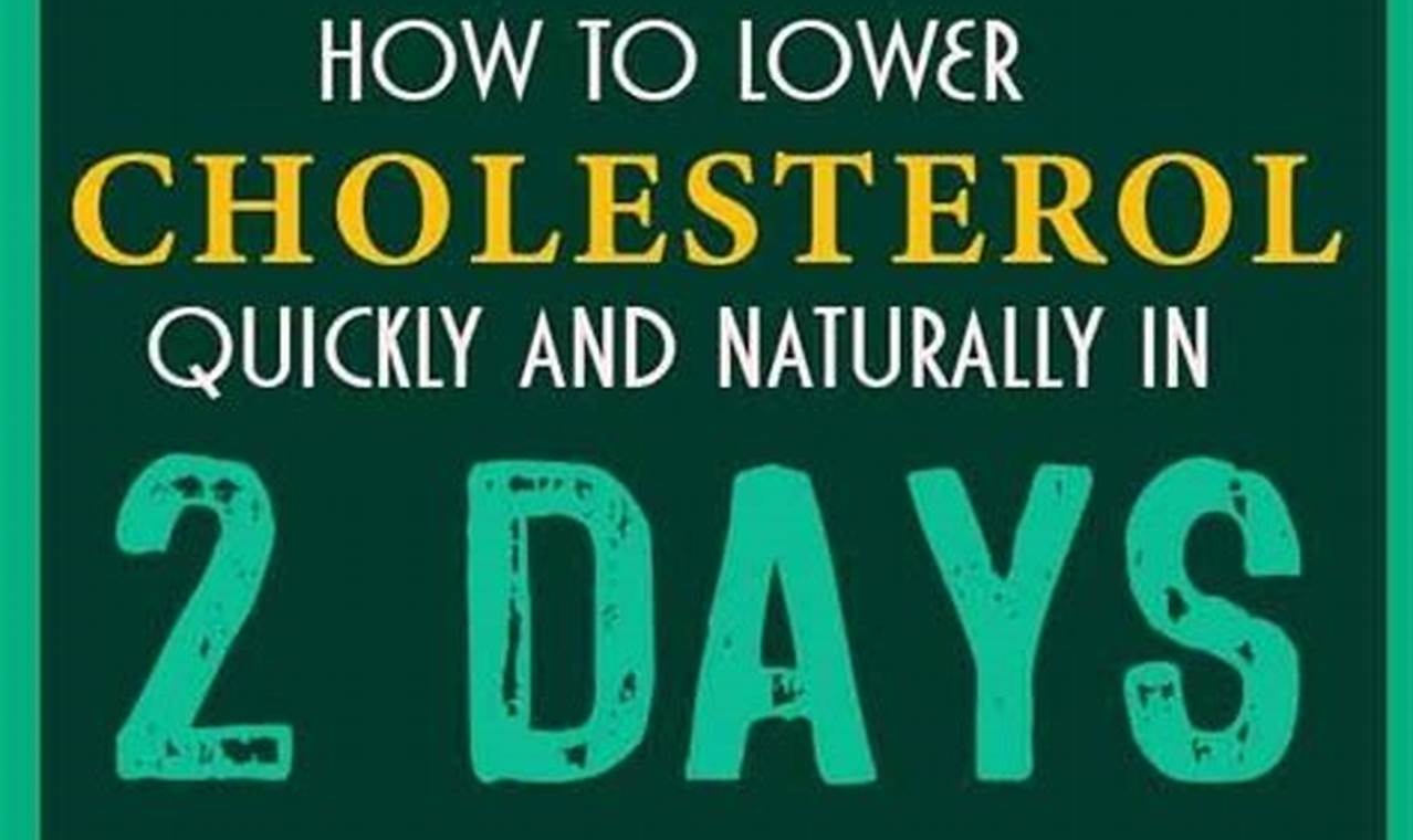 Natural ways to lower cholesterol levels