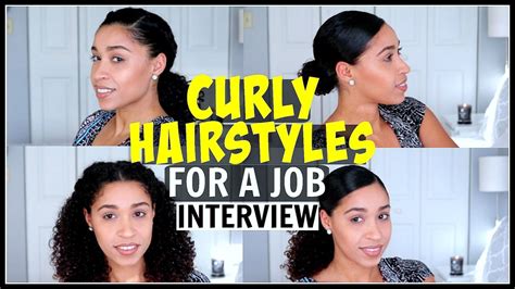 Natural Curly Hair For Interview