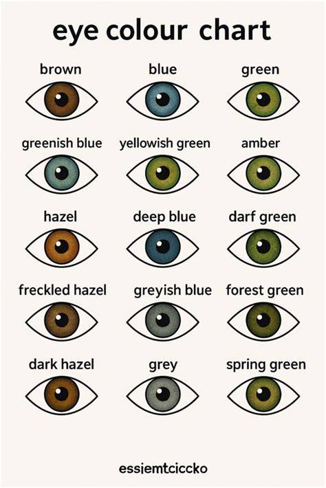 Natural Eye Color Chart