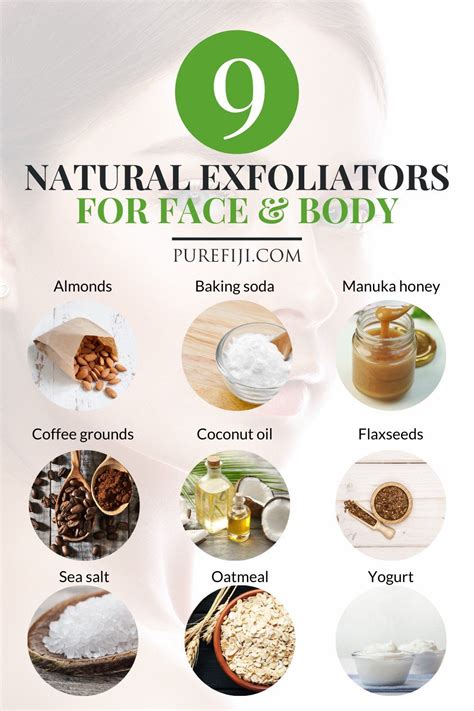 Natural Ingredients for Exfoliation