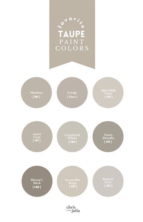 Natural Taupe Paint Colors