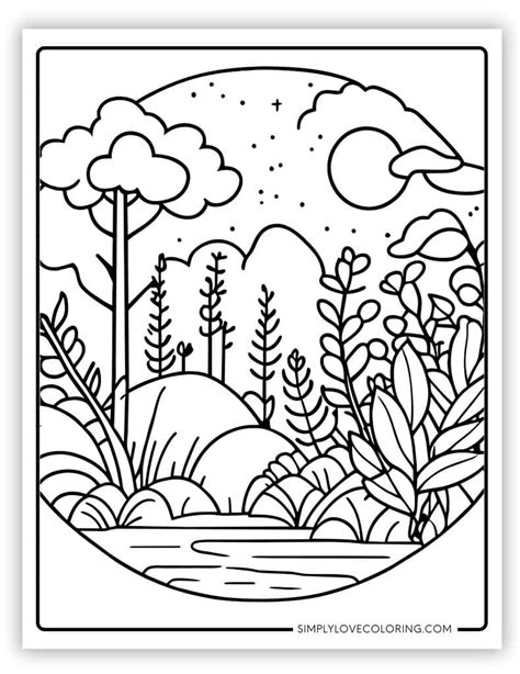 Nature Coloring Pages For Kids