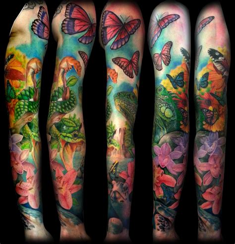 Nature inspired double exposure tattoos Andrey Lukovnikov