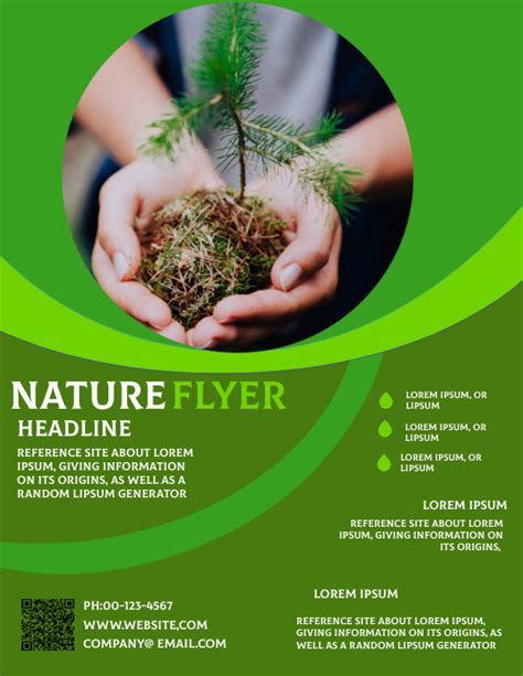 The Nature Flyer Template Flyer template, Nature logo design, Flyer