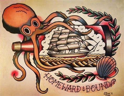 Nautical American Traditional Tattoos