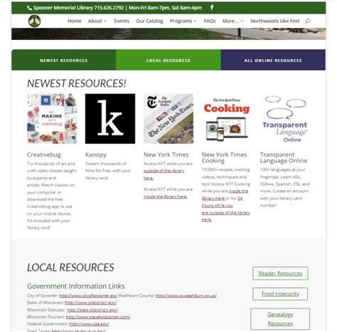 Navigating Different Online Resources