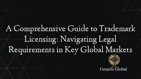 Navigating Legal and Trademark Requirements