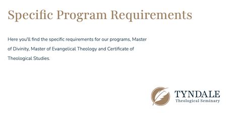 Navigating Specific Program Requirements
