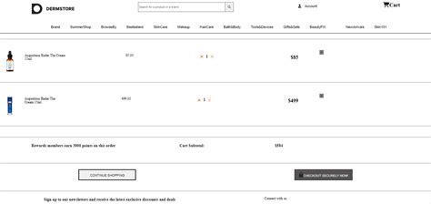 Navigating The Derm Store Website