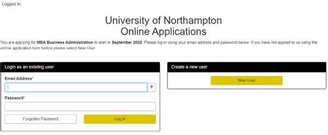 Navigating the Application Portal