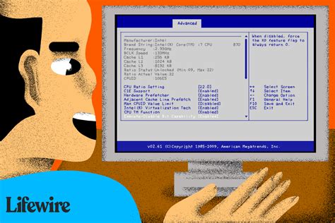 Navigating BIOS Image