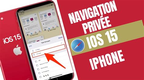 Navigation Privée on iPhone with iOS 15