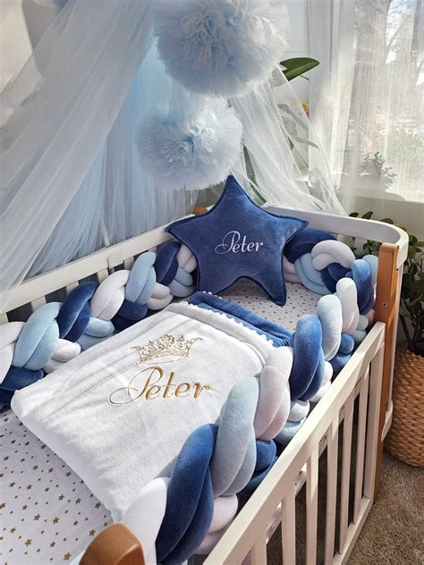 Navy Blue Baby Bedding