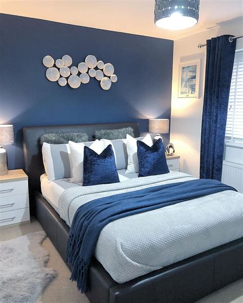 Navy Blue Bedroom