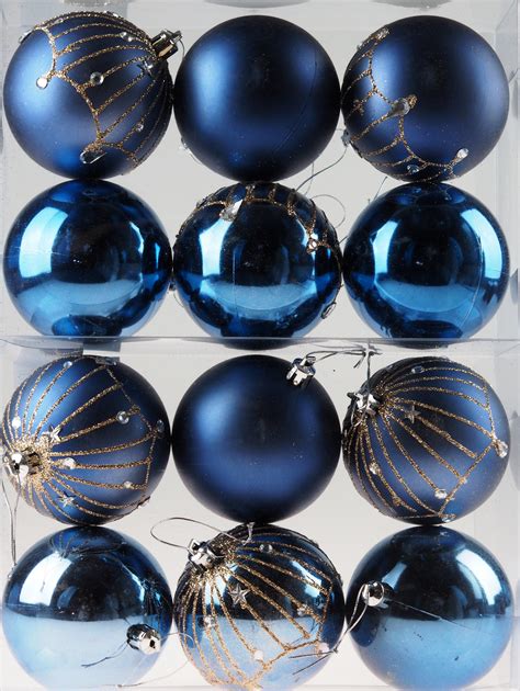 Navy Blue Christmas Ornaments