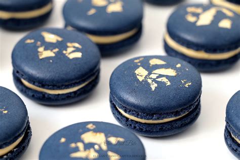 Navy Blue Macarons