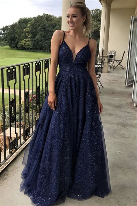 Navy Blue Prom Dress