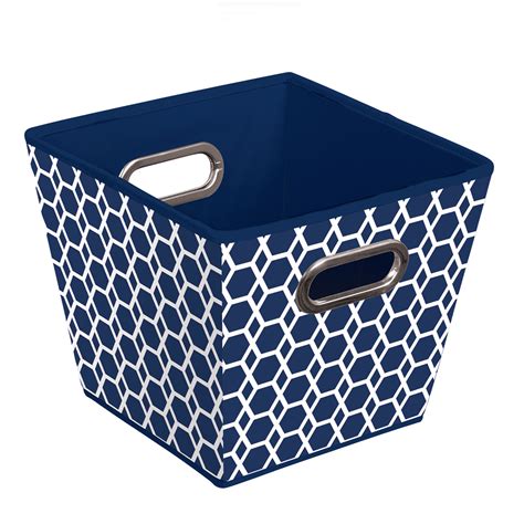 Set of 6 Navy Fabric Storage Cube Bins Household Organization Stackable Sturdy 40071116002 eBay