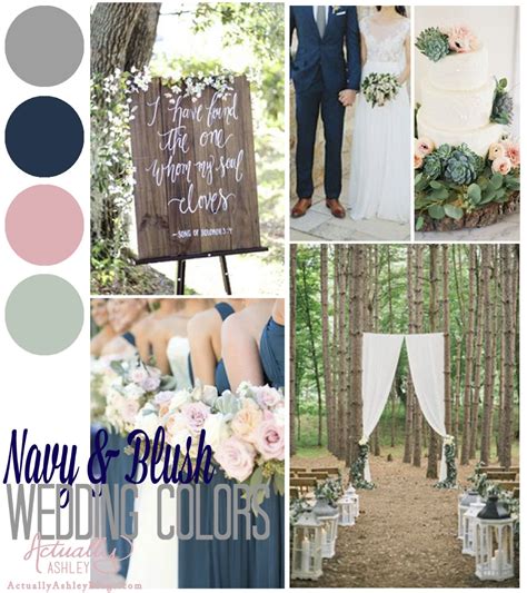 Navy Blush And Sage Green Wedding